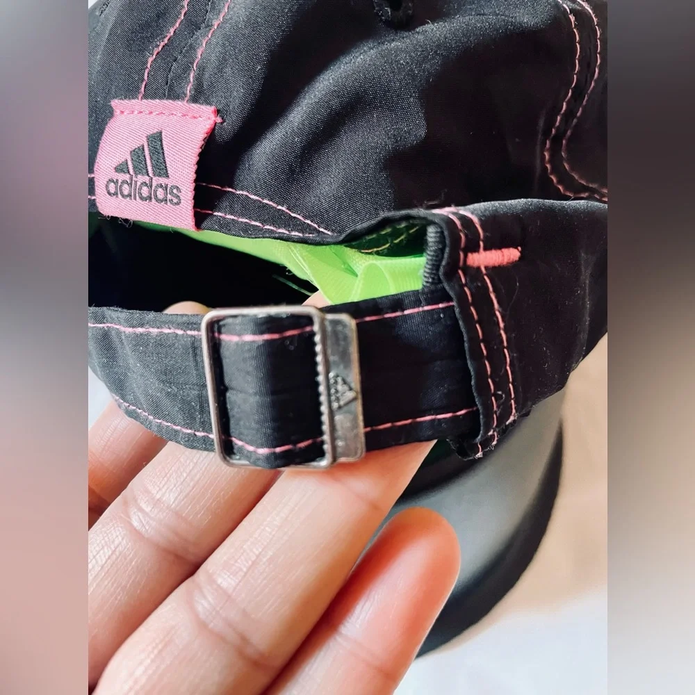 Adidas Black cap with pink embroidery, Small size